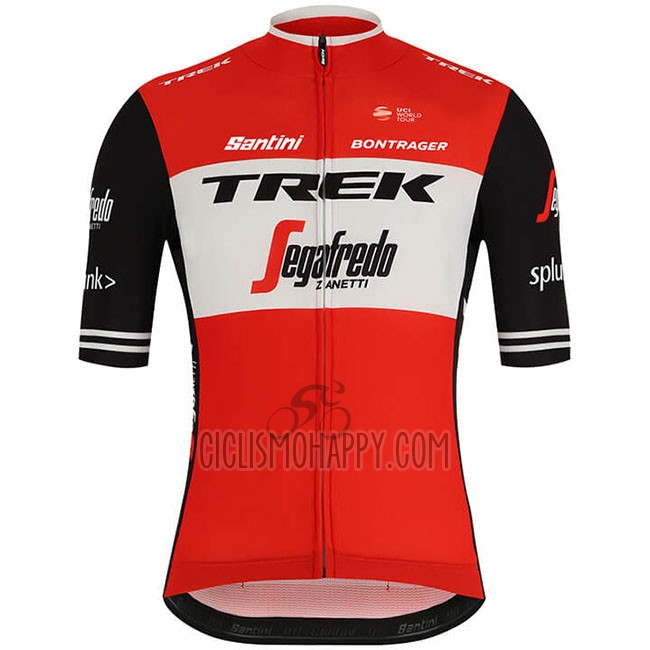 Trek Segafredo Cycling Jersey Bib Short 2019 Short Sleeve Red White